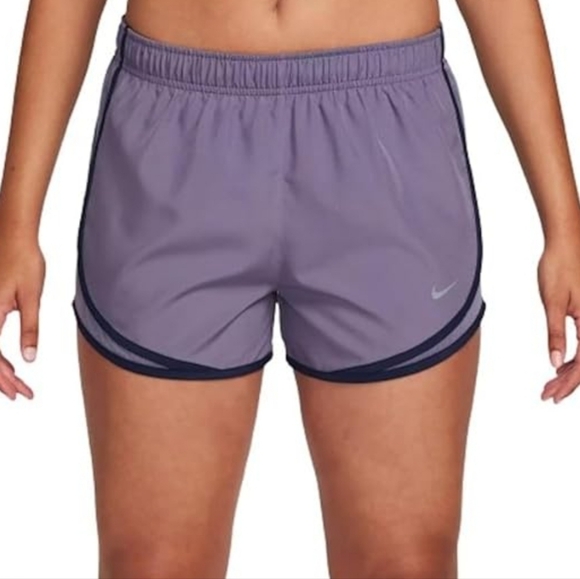 Nike Women's Tempo 3" Running Shorts Set Of 2 Purple & Blue Med H40 - Picture 2 of 8